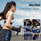 Automatically Extendable Steel Baton with Button and Safety Lock, view 6