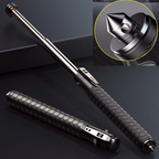 Automatically Extendable Steel Baton with Button and Safety Lock