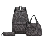 Backpack Set with Cooler Bag and Pencil Case, Leopard Print, view 11