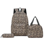 Backpack Set with Cooler Bag and Pencil Case, Leopard Print, view 13