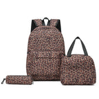 Backpack Set with Cooler Bag and Pencil Case, Leopard Print, view 9