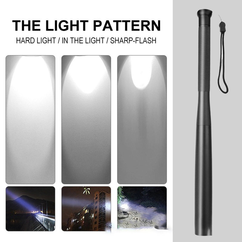 Baseball Bat-Shaped LED Torch, Aluminium Alloy, 3 Modes, 31/36/41/49 cm, view 3