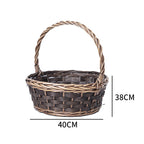 Basket Small Brown Distinctive Decorative Design | High & Bury