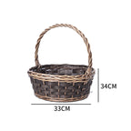 Basket Small Brown Distinctive Decorative Design | High & Bury