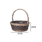 Basket Small Brown Distinctive Decorative Design | High & Bury