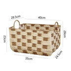 Basket with Decorative Honeycomb Design | High & Bury