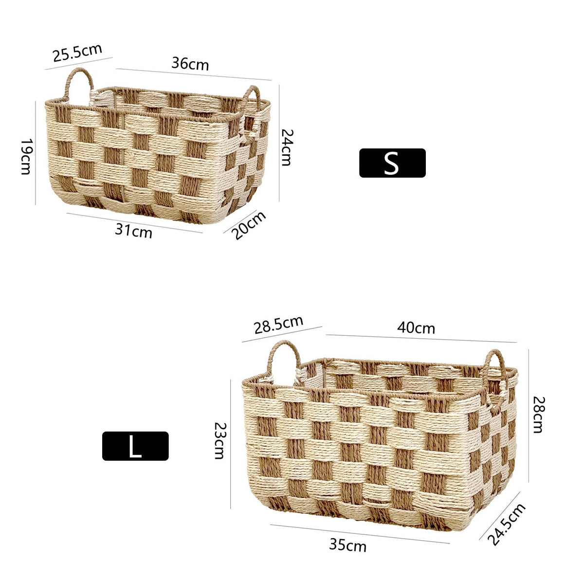 Basket with Decorative Honeycomb Design | High & Bury