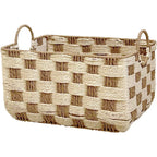 Basket with Decorative Honeycomb Design | High & Bury