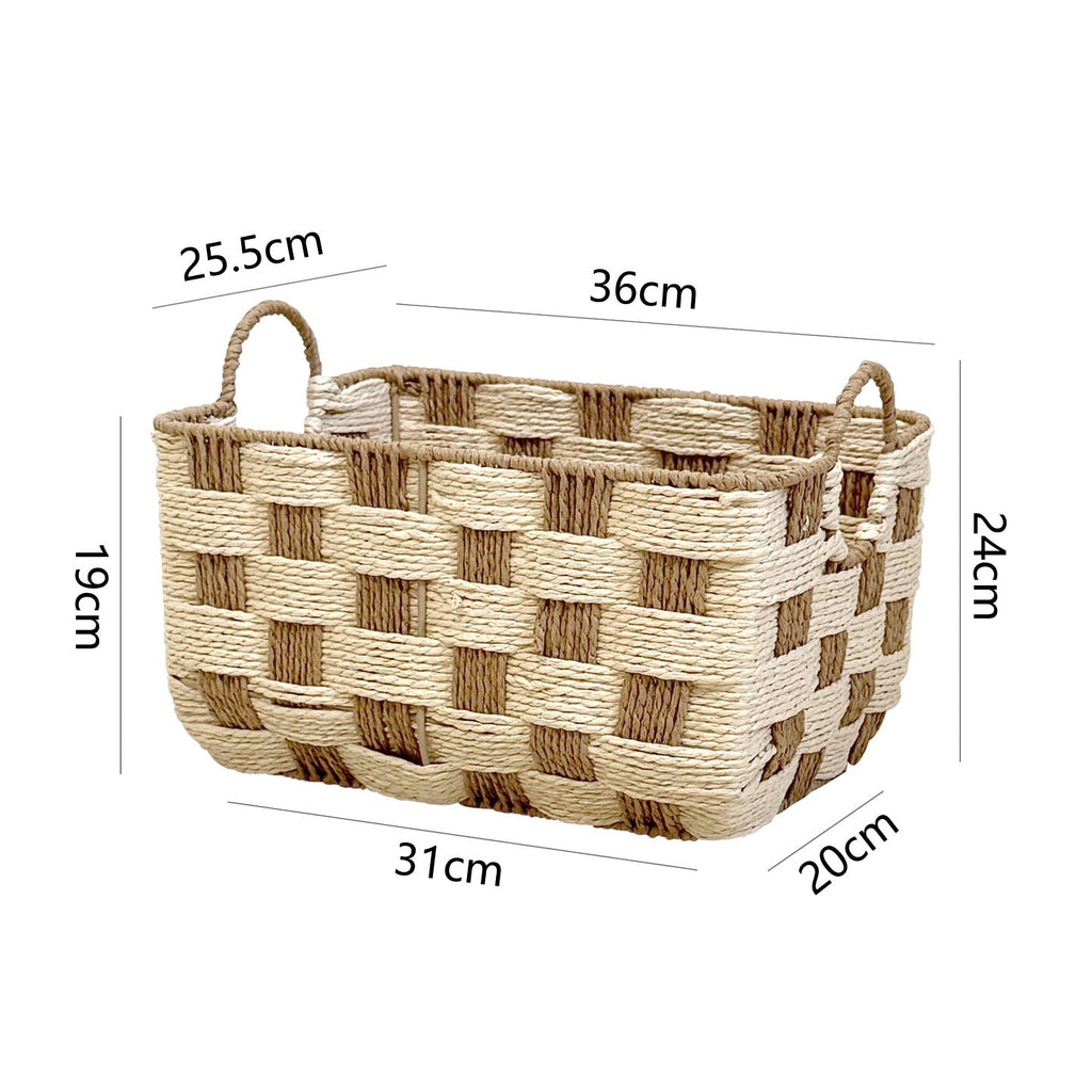 Basket with Decorative Honeycomb Design | High & Bury