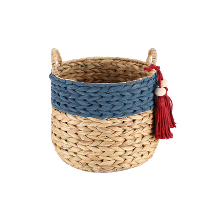 Basket with Drawstring and Tassel | High & Bury