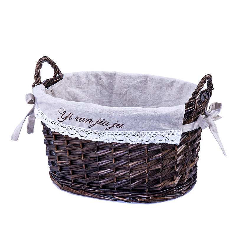 Basket with Fabric Insert | High & Bury