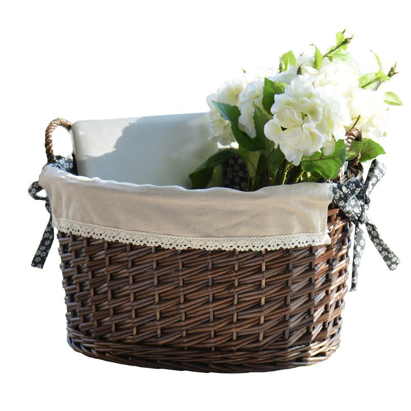 Basket with Fabric Insert | High & Bury
