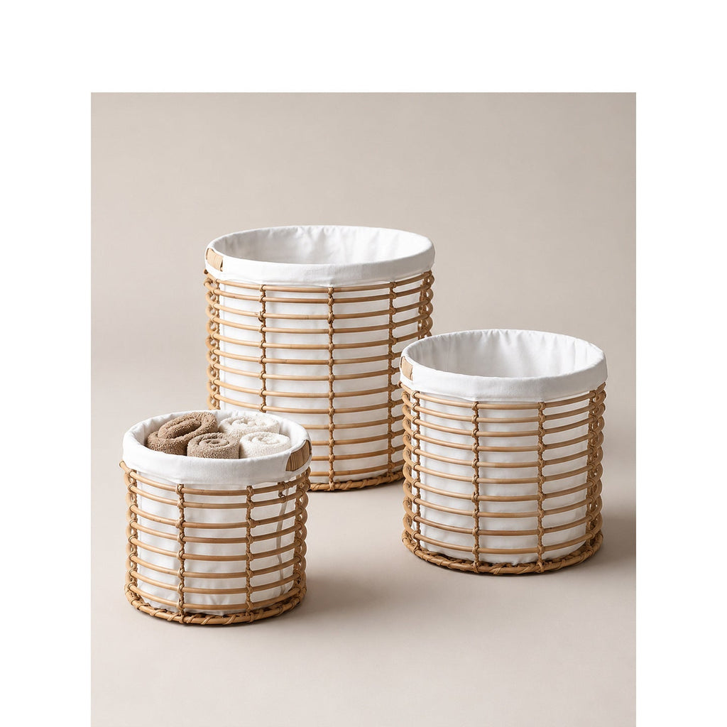 Basket with High-Quality Cotton Inner Bag | High & Bury