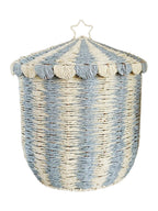 Basket with Lid and Decorative Design | High & Bury