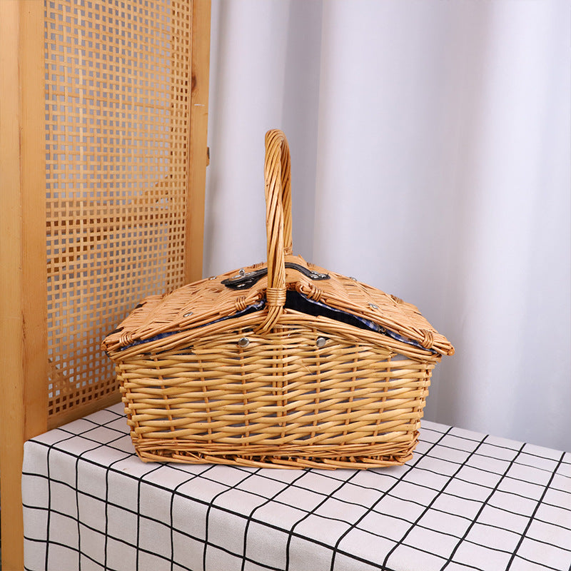 Basket with Lid Lidded Handwoven | High & Bury