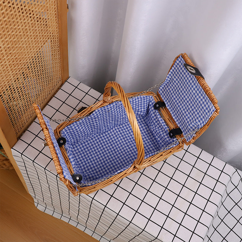 Basket with Lid Lidded Handwoven | High & Bury