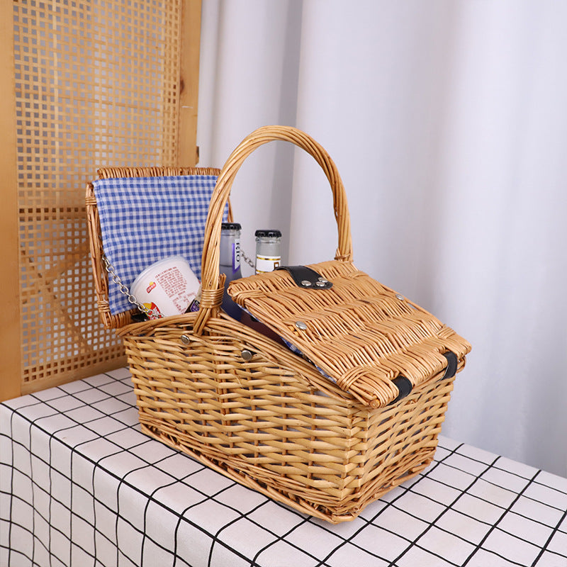 Basket with Lid Lidded Handwoven | High & Bury