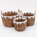 Basket with Macrame Accents | High & Bury