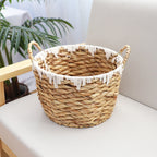Basket with Macrame Accents | High & Bury