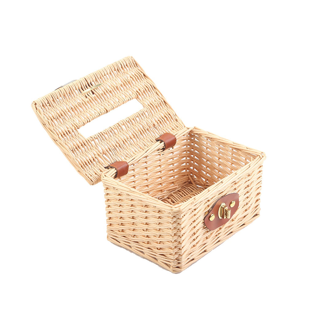 Basket with Practical Folding Mechanism and Leather Details | High & Bury