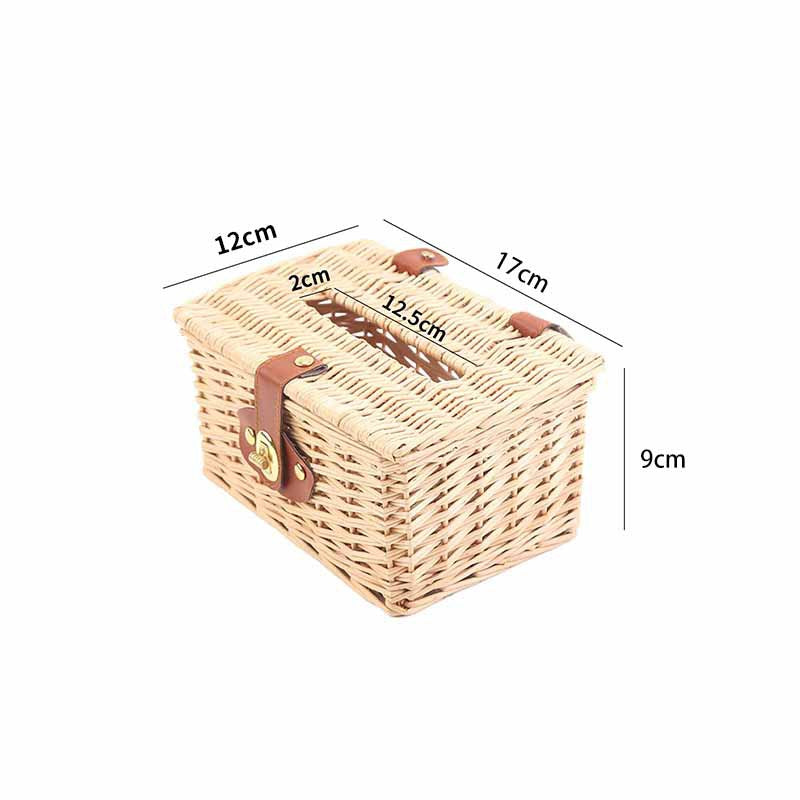 Basket with Practical Folding Mechanism and Leather Details | High & Bury
