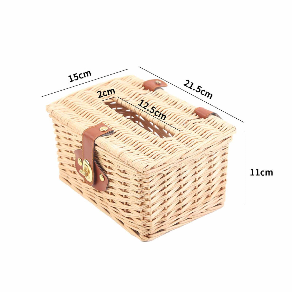 Basket with Practical Folding Mechanism and Leather Details | High & Bury