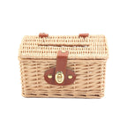 Basket with Practical Folding Mechanism and Leather Details | High & Bury