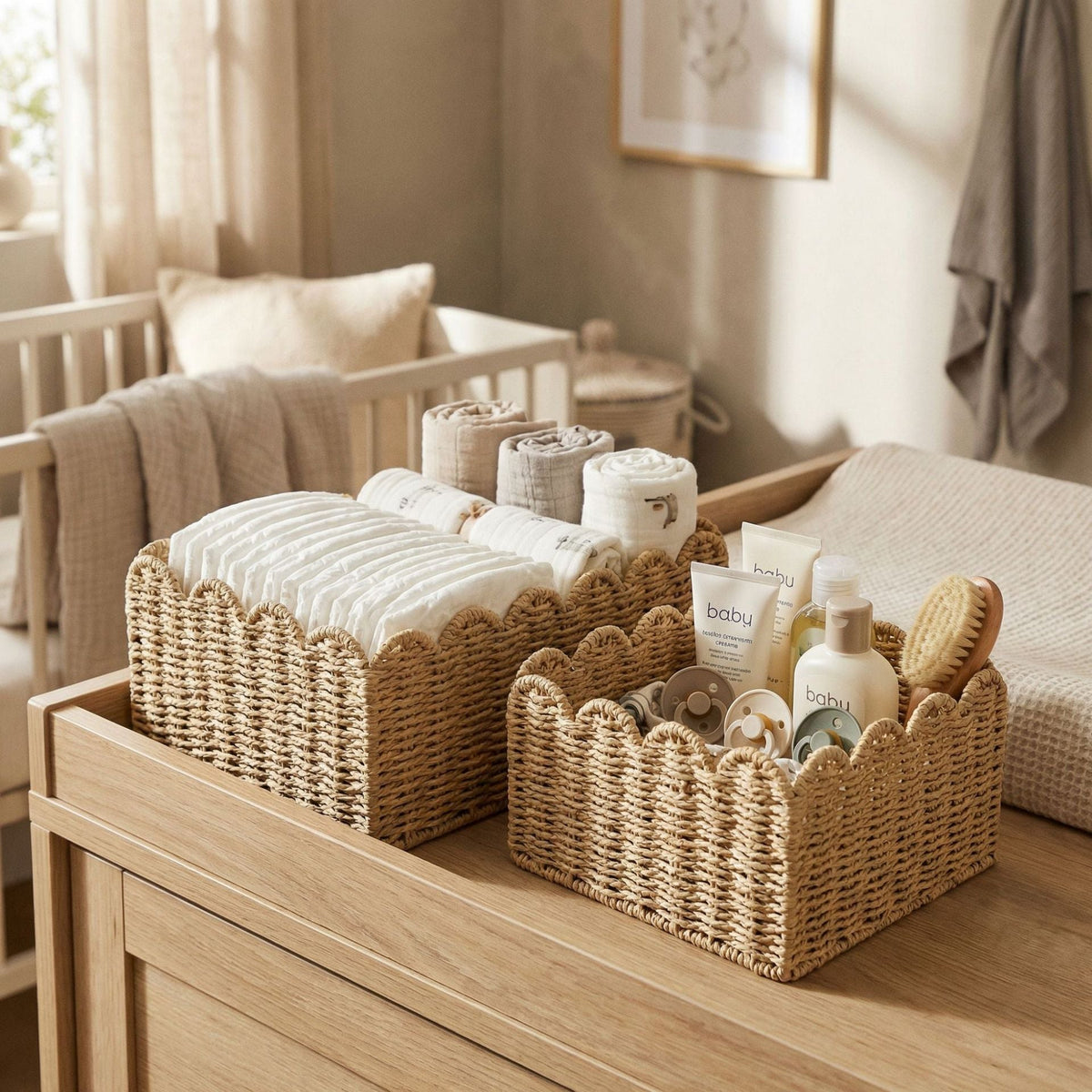 Basket with Wave Edge | High & Bury