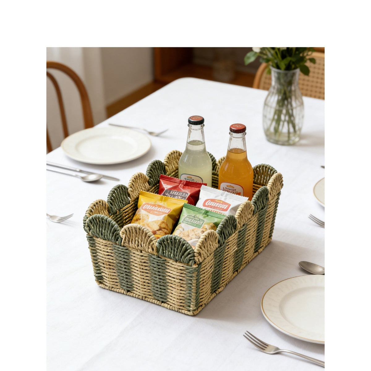 Basket Woven Natural Fiber Handcrafted | High & Bury