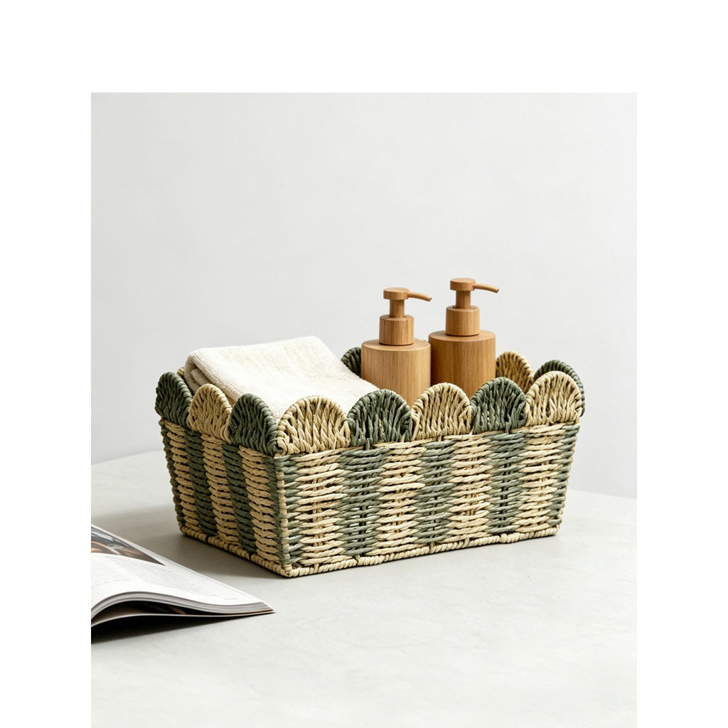 Basket Woven Natural Fiber Handcrafted | High & Bury