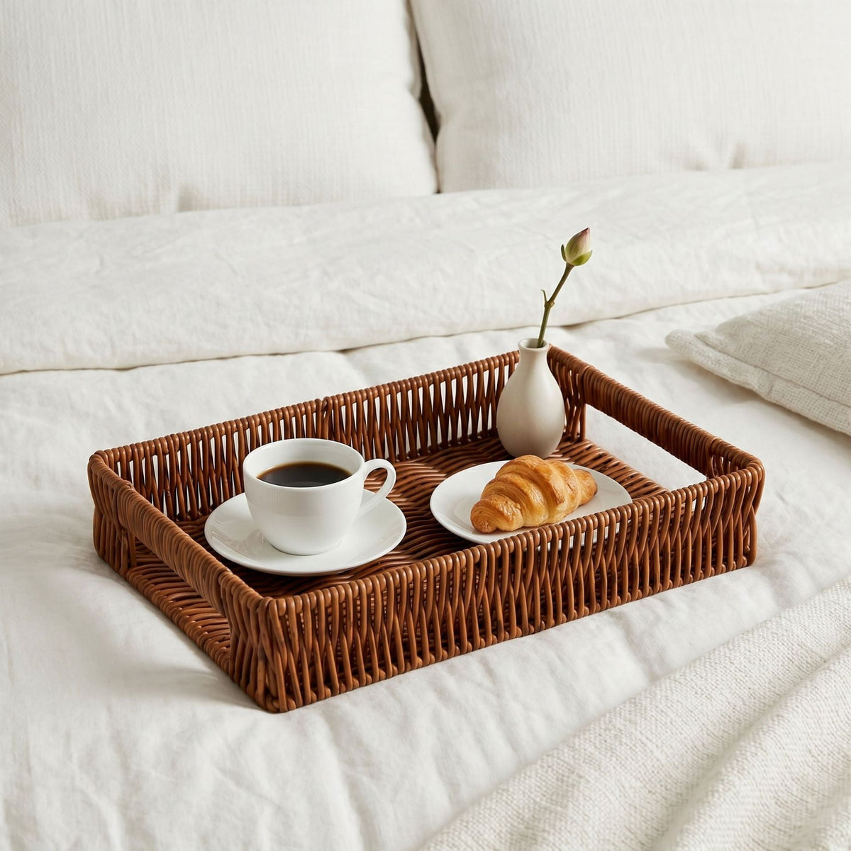 Basket Woven Natural Fiber Soft Textile | High & Bury