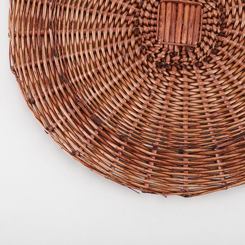Bast Basket Woven Natural Fiber Soft Textile | High & Bury