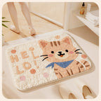 Bath Mat Soft Textile Non Slip | High & Bury
