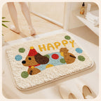 Bath Mat Soft Textile Non Slip | High & Bury