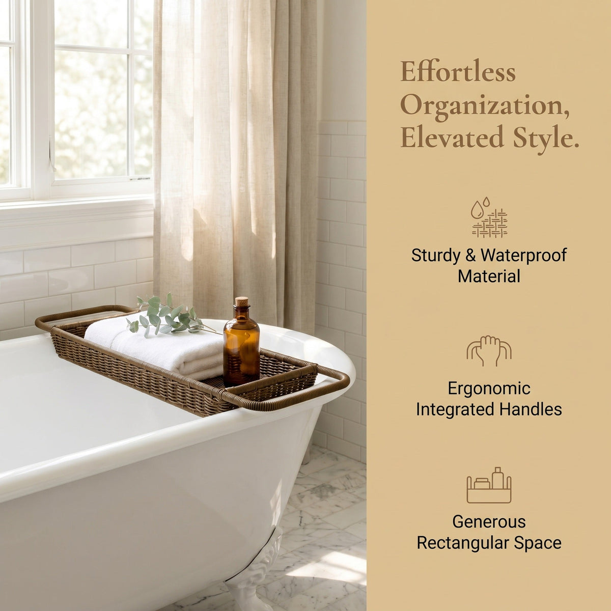 Bathroom Organizer Storage Containers | High & Bury