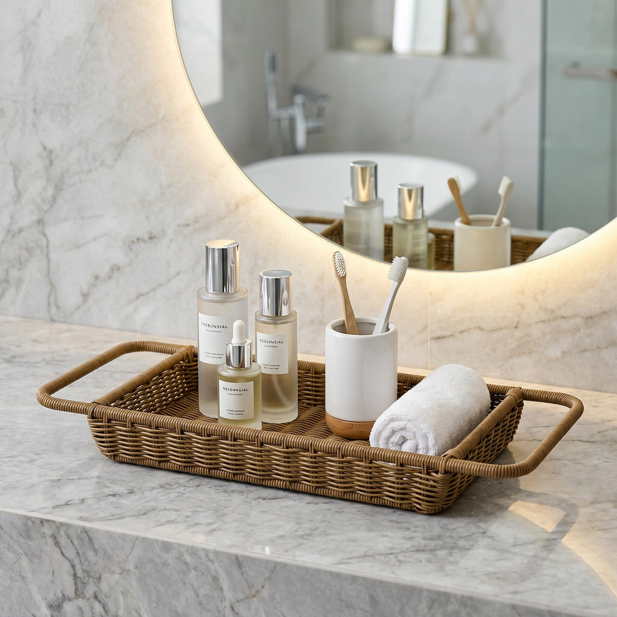 Bathroom Organizer Storage Containers | High & Bury