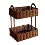 Bathroom Shelf Entirely made of Rattan | High & Bury