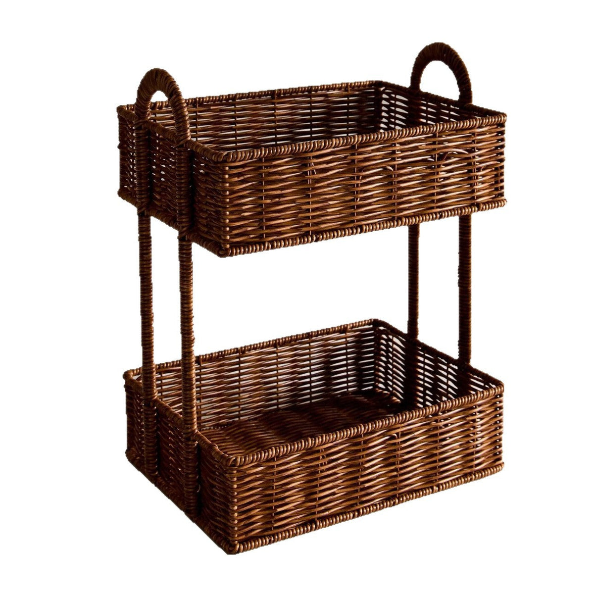 Bathroom Shelf Entirely made of Rattan | High & Bury