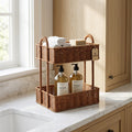 Bathroom Shelf Entirely made of Rattan | High & Bury