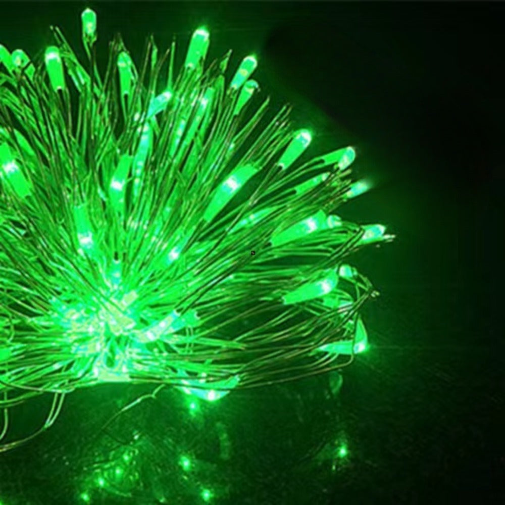 Battery-Operated LED Copper Wire Fairy Lights Set with Plug Battery Pack | High & Bury