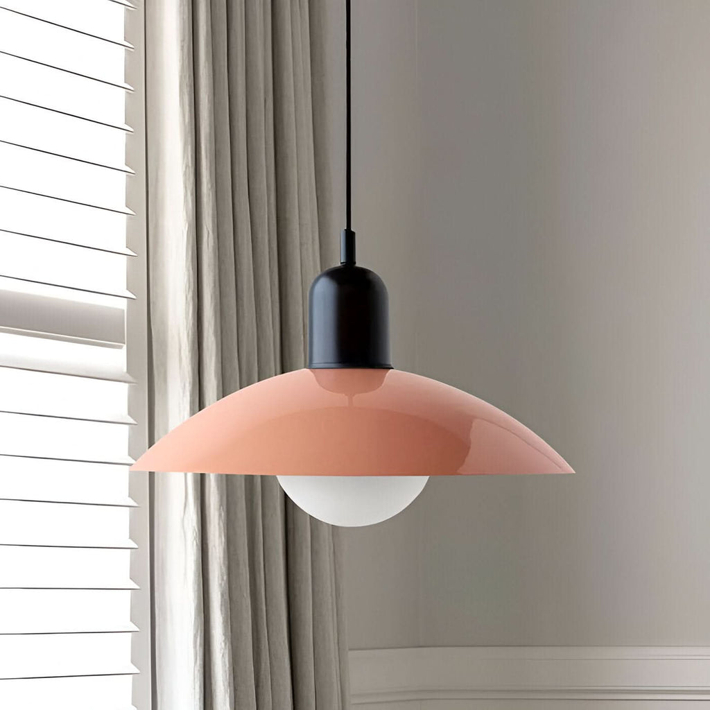 Bauhaus Iron Pendant Light, 32cm Diameter, 22cm High, Adjustable 1.5m Cord, view 12