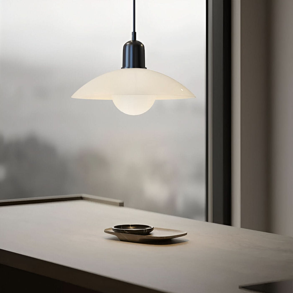 Bauhaus Iron Pendant Light, 32cm Diameter, 22cm High, Adjustable 1.5m Cord, view 14