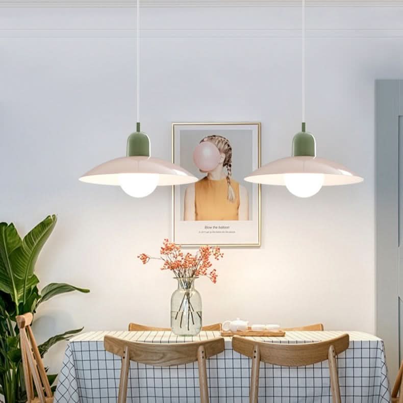 Bauhaus Iron Pendant Light, 32cm Diameter, 22cm High, Adjustable 1.5m Cord, view 2