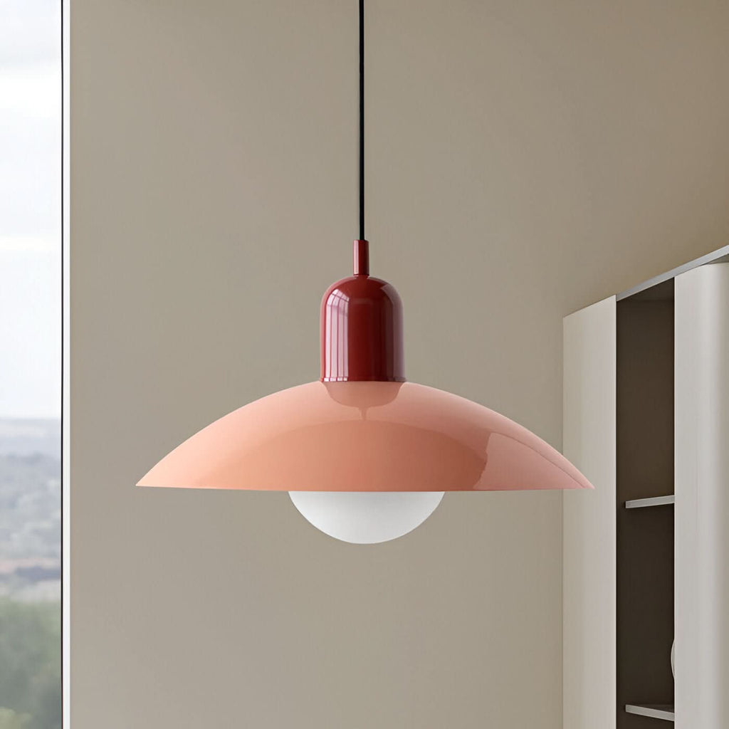 Bauhaus Iron Pendant Light, 32cm Diameter, 22cm High, Adjustable 1.5m Cord, view 8