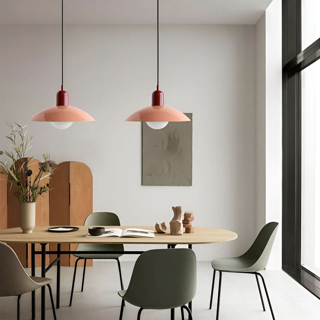 Bauhaus Iron Pendant Light, 32cm Diameter, 22cm High, Adjustable 1.5m Cord, view 9