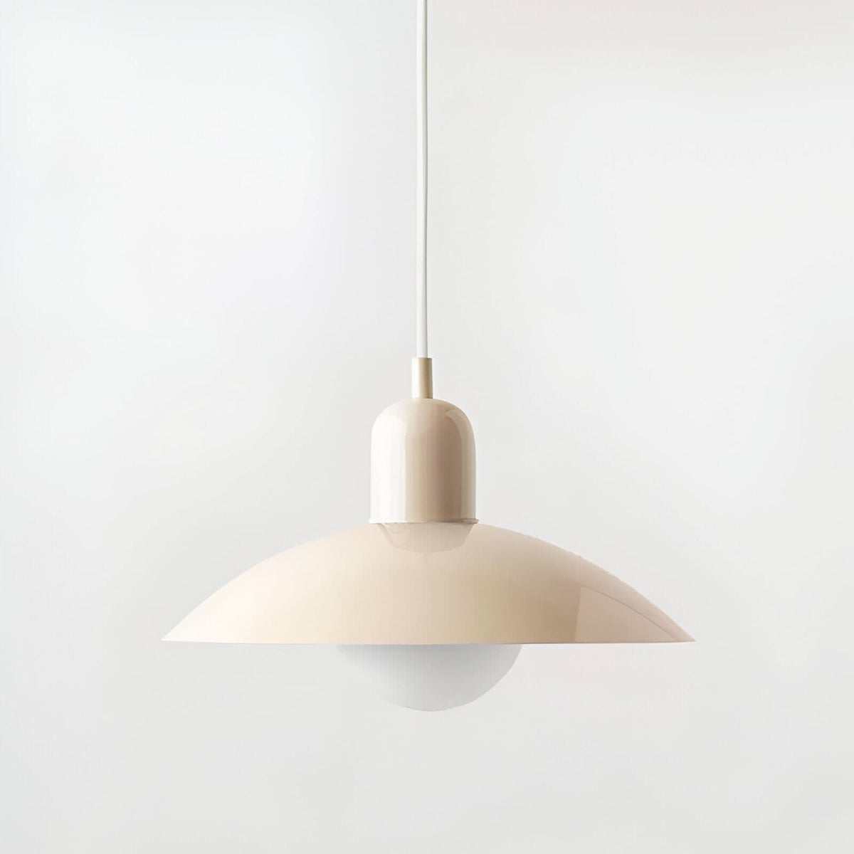 Bauhaus Iron Pendant Light, 32cm Diameter, 22cm High, Adjustable 1.5m Cord