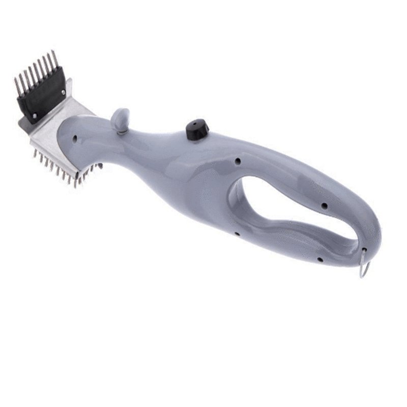 BBQ Vapor Cleaner Brush with Stainless Steel Bristles for Grill Cleaning, view 4