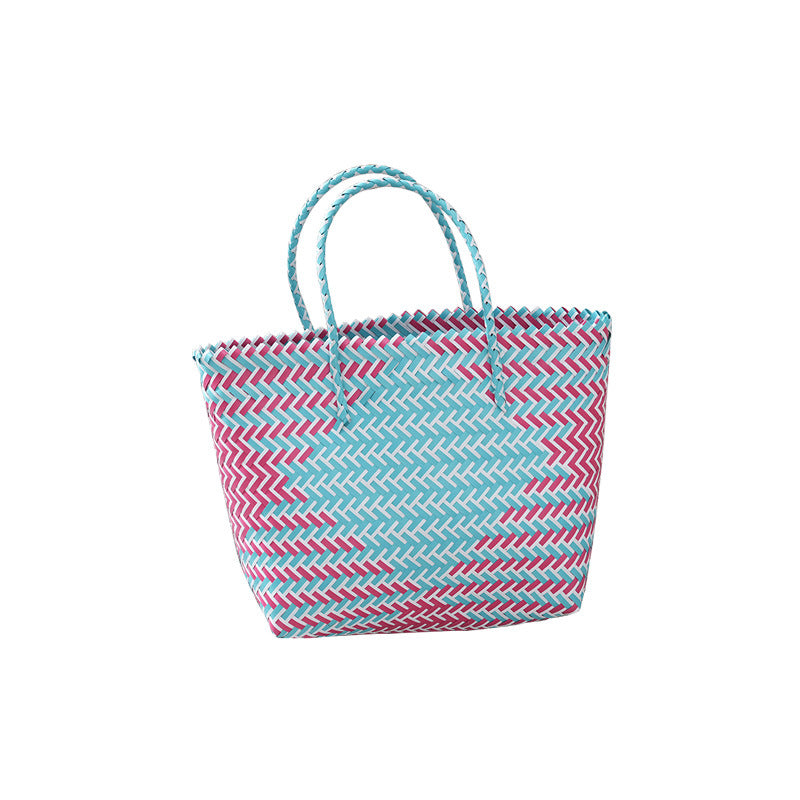 Beach Bag Yellow Blue Violet | High & Bury