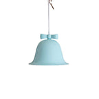 Bell-Shaped Ceramic Pendant Light with Decorative Bow Accent | High & Bury