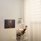 Bell-Shaped Glass Pendant Lamp with Decorative Bow Accent | High & Bury